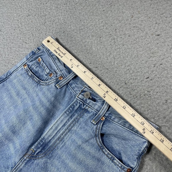 Levis Ribcage Wide Leg Jeans Womens 28 Blue Light Wash High Rise Denim Relaxed - Picture 5 of 10